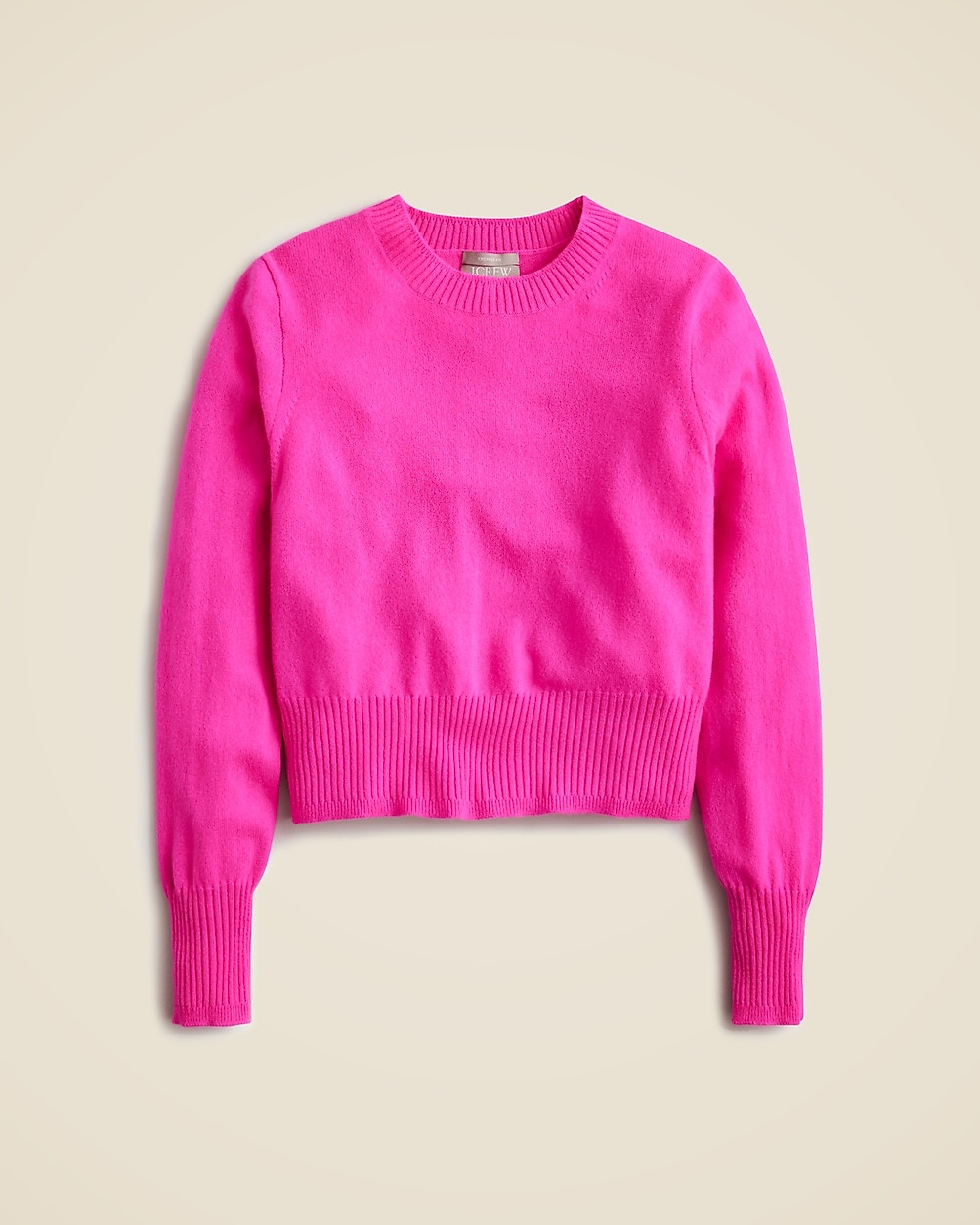 Cashmere shrunken crewneck sweater | J. Crew US