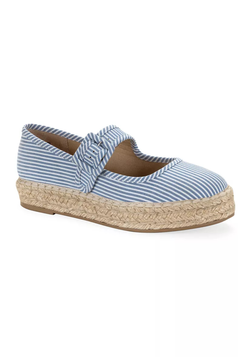 Parisa Mary Jane Striped Flats | Belk