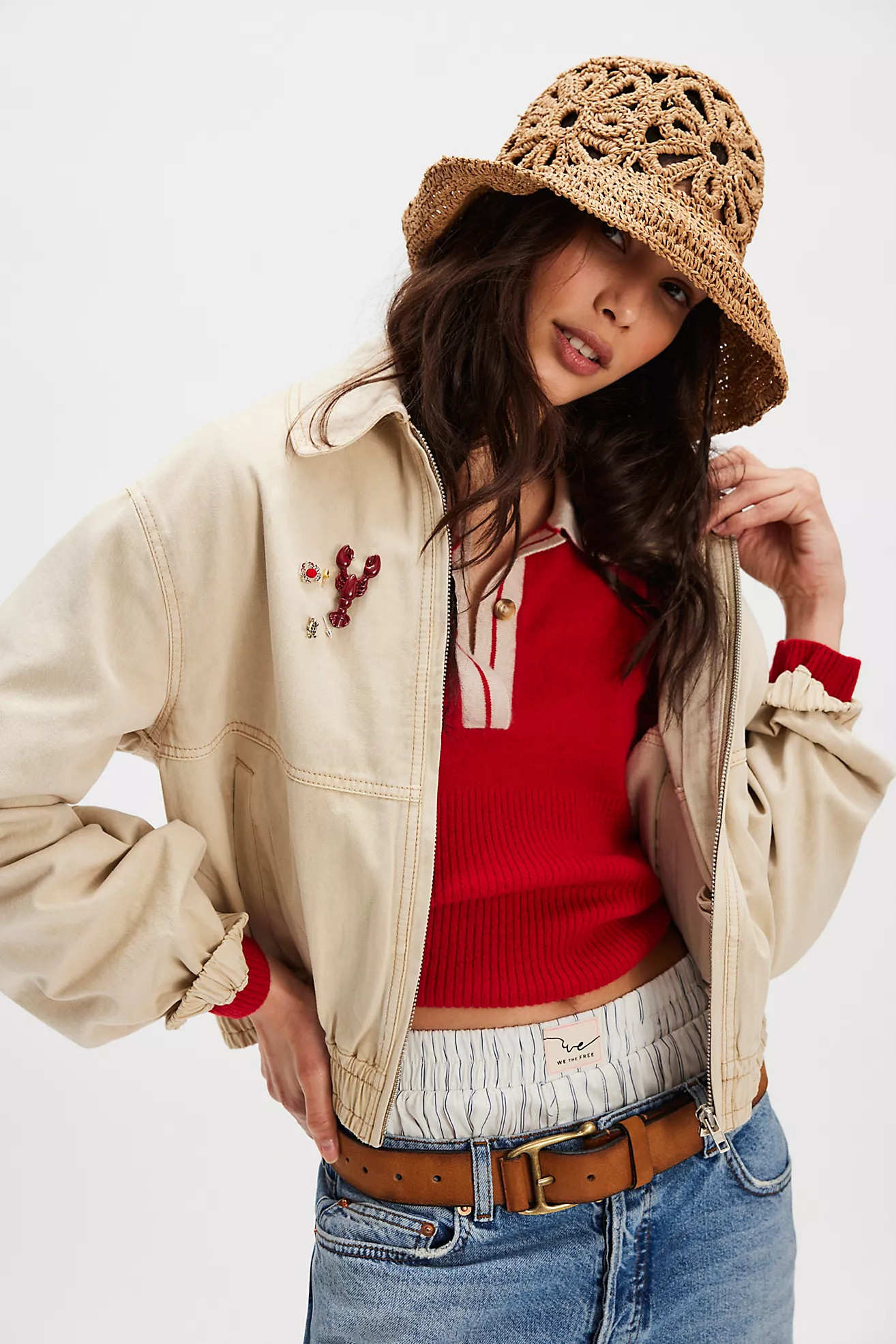 Cut-Out Daisy Straw Hat | Free People (Global - UK&FR Excluded)