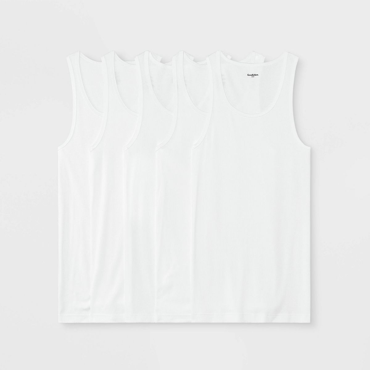 Men's 4+1 Bonus Pack Tank Top - Goodfellow & Co™ White | Target