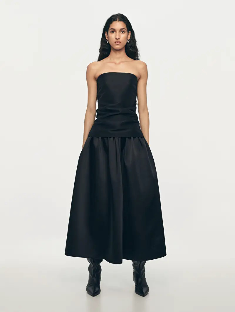 Taffeta Skirt - Black - ARKET GB | ARKET (US&UK)