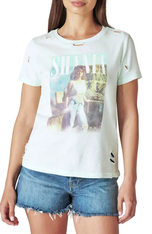 Lucky Brand Shania Twain Graphic Tee in Hint Of Mint at Nordstrom, Size X-Small | Nordstrom