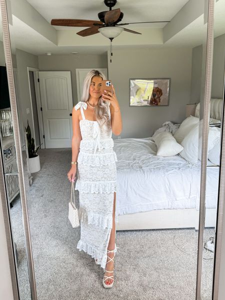 most stunning white dress for all the brides out there! in a size small (i could do an XS though). my shoes are from last year so i linked this years version! 

#LTKwedding #LTKshoecrush #LTKstyletip