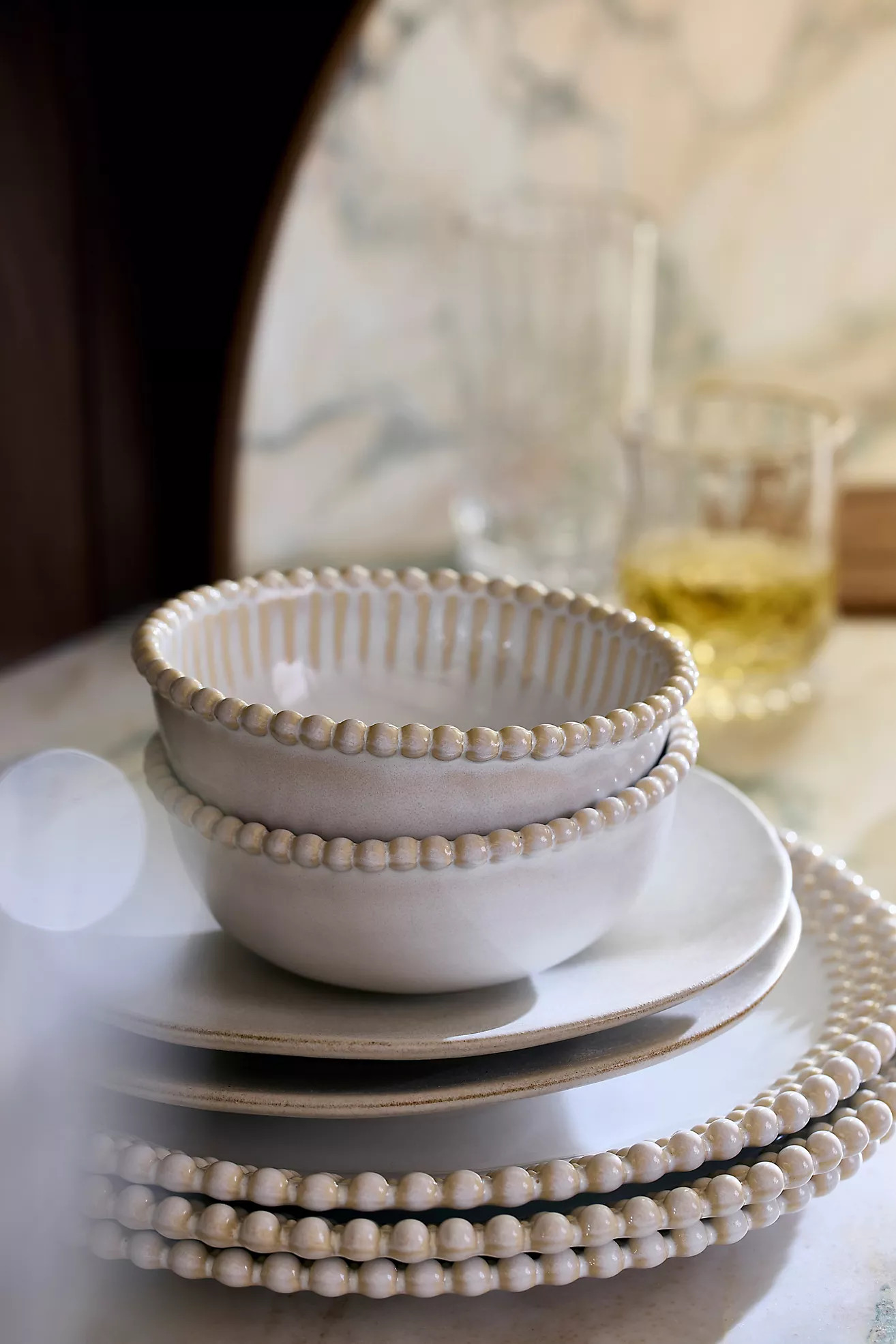 Lyon Portuguese Stoneware Cereal Bowls, Set of 4 | Anthropologie (US)