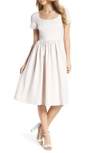 Women's Gal Meets Glam Collection Annie Scuba Crepe Fit & Flare Dress | Nordstrom
