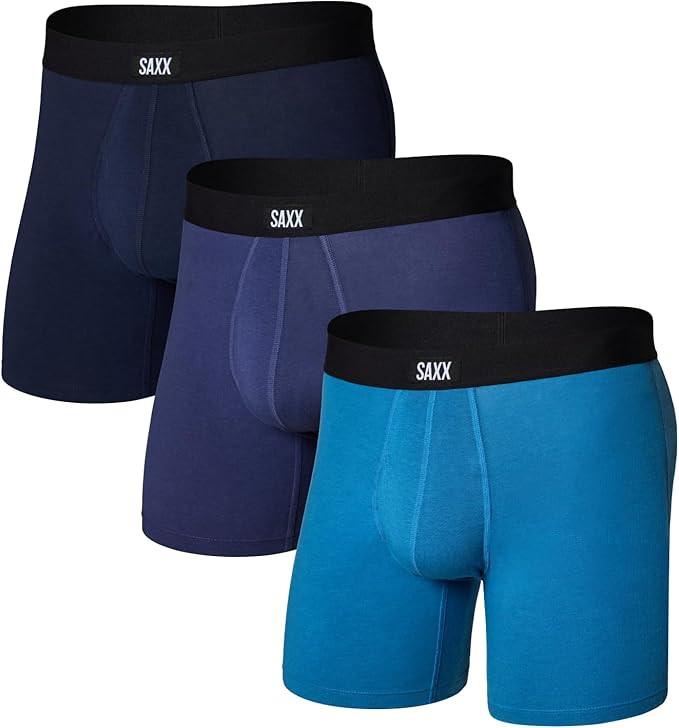 SAXX Underwear Co. Men's Core Cotton Boxer Brief with Fly, Pouch, 3 Pack | Amazon (CA)