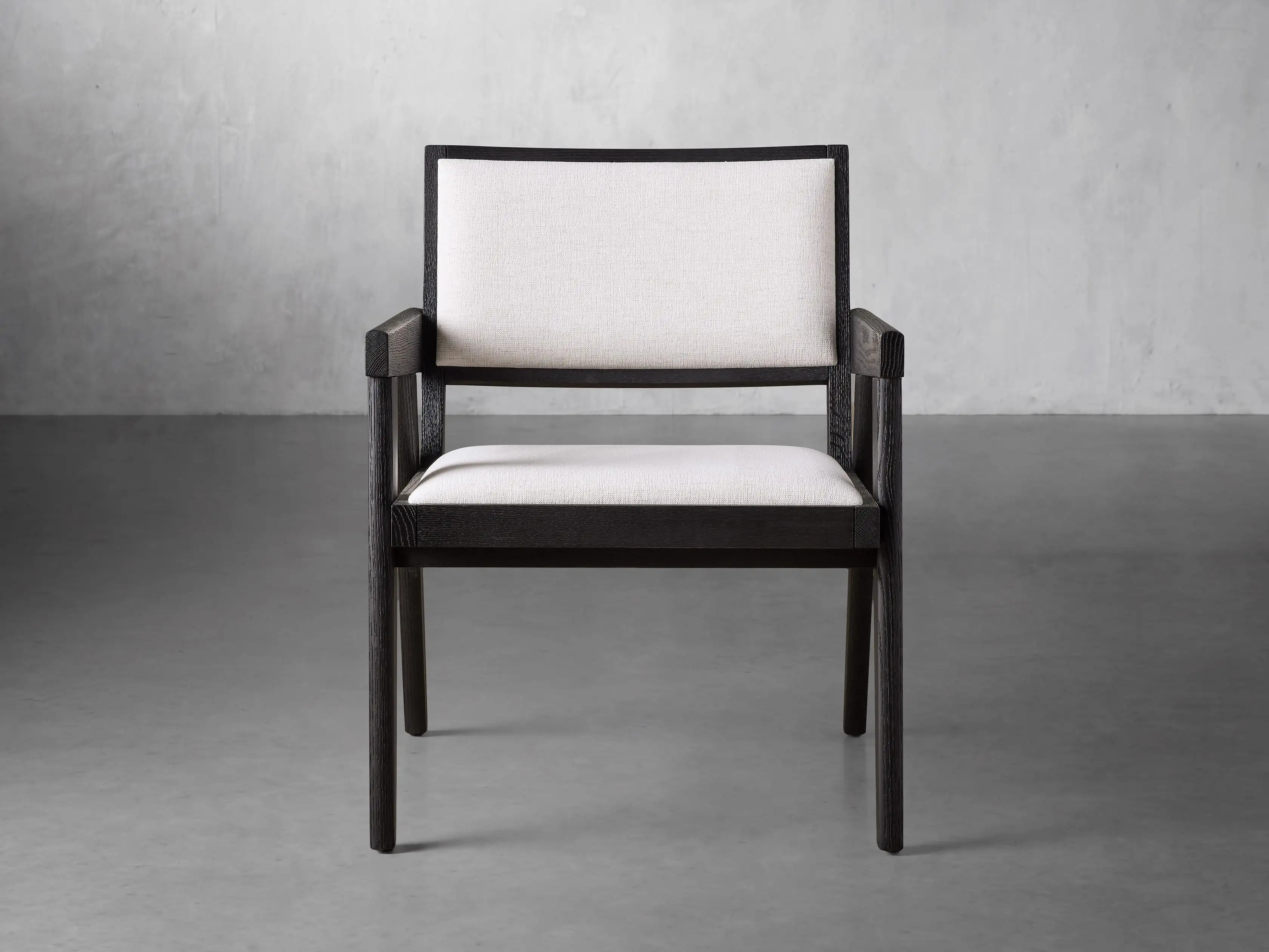 Kroy Chair in Rustic Black and Nomad Snow | Arhaus
