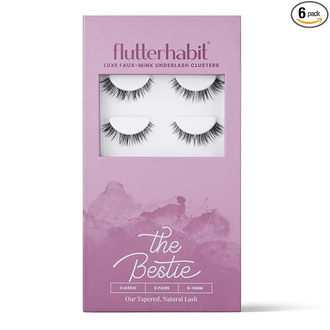 FlutterHabit Bestie Lash Clusters for Women, Salon Quality At Home Eyelashes Extension Kit, 6 Las... | Amazon (US)