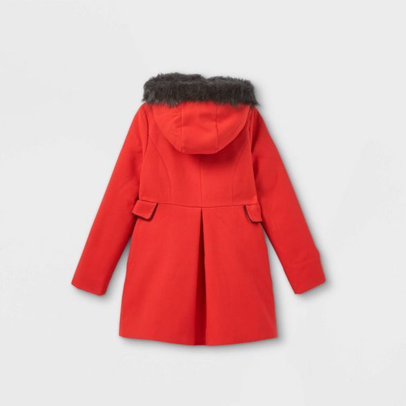 Girls' Faux Fur Hooded Jacket - Cat & Jack™ | Target