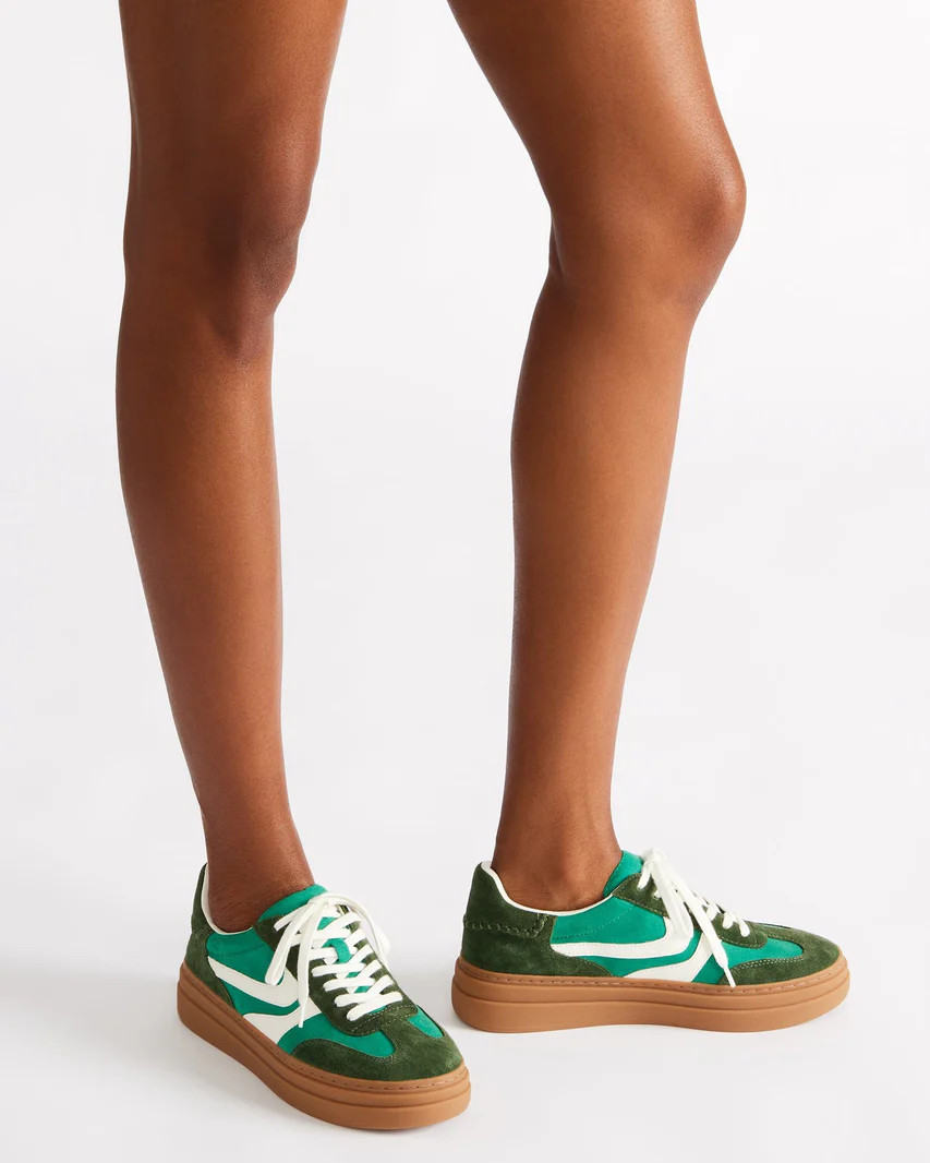 DODGE Green Multi Low-Top Platform Sneaker | Women's Sneakers | Steve Madden (US)