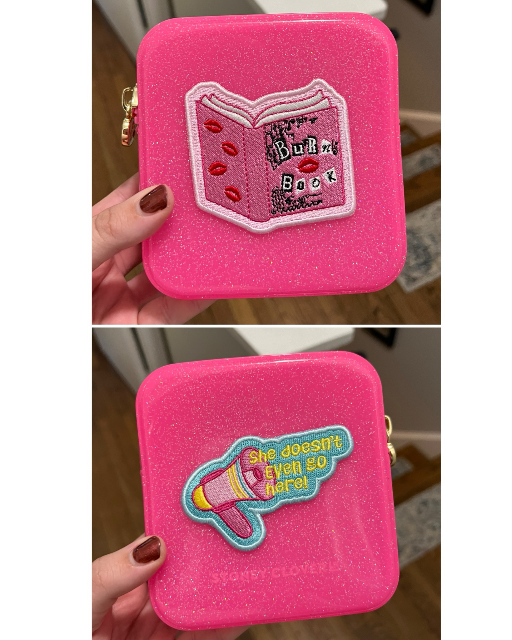 Stoney Clover mini jelly pouch with Mean Girls patches 💋 

Y2K trends, mini pouch, cosmetics pouch 

#LTKFindsUnder100 #LTKItBag