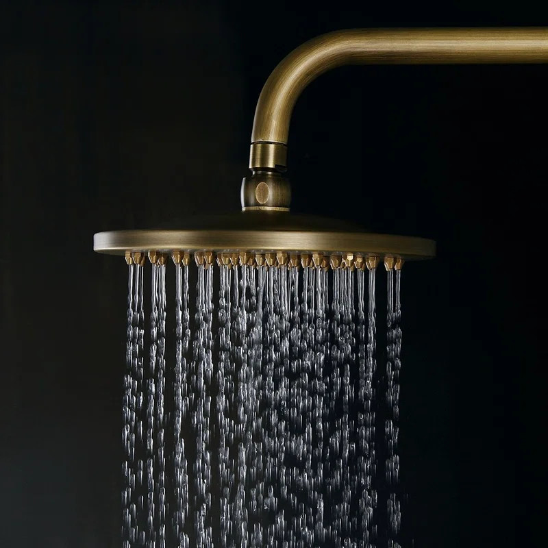 wf-J020266 Exposed Brass Round Complete Shower System | Wayfair North America