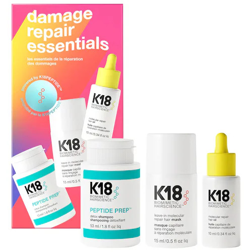 K18 Biomimetic HairscienceMini Damage Repair Essentials Hair Set | Sephora (US)