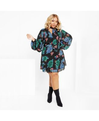 City Chic Plus Size Blakely Print Dress - Floral | Macy's