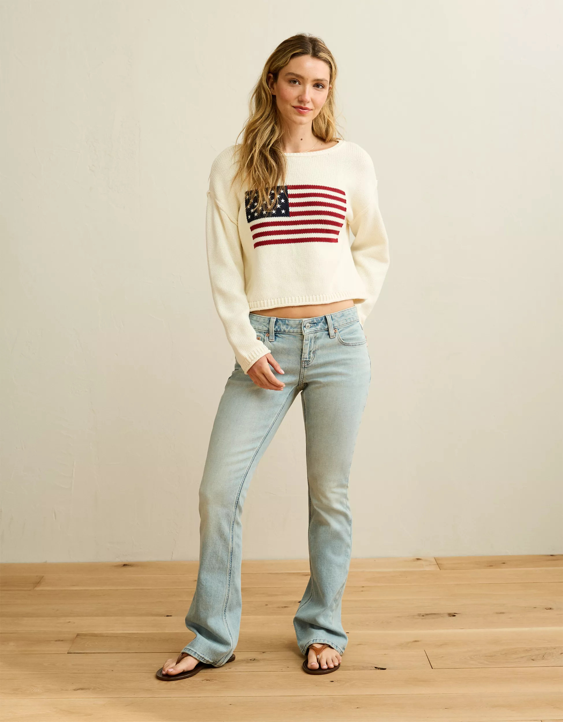 AE American Flag Graphic Sweater | American Eagle Outfitters (US & CA)