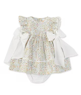 Edgehill Collection Baby Girls Side-Tie Sleeveless Floral Dress | Dillard's | Dillard's