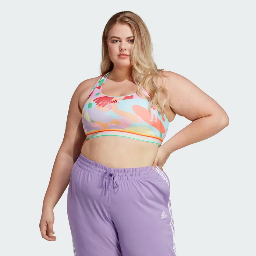 adidas x FARM Rio Medium-Support Bra (Plus Size) | adidas (US)