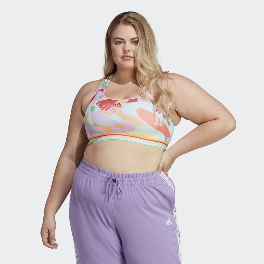 adidas x FARM Rio Medium-Support Bra (Plus Size) | adidas (US)