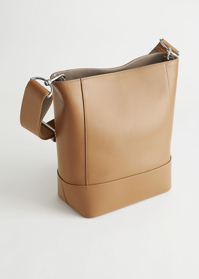 Topstitched Leather Tote Bag | & Other Stories (EU + UK)