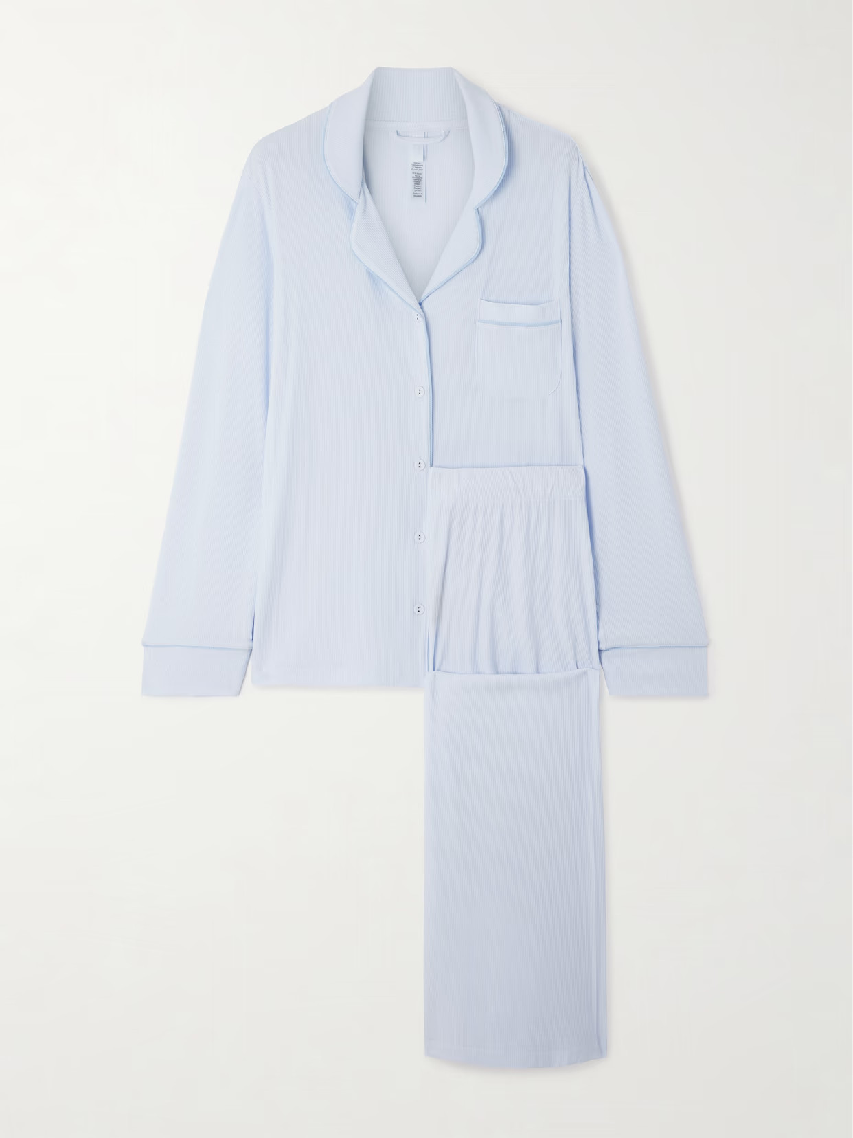 SKIMS - Soft Lounge Rib Sleep Set - Blue Quartz | NET-A-PORTER (US)
