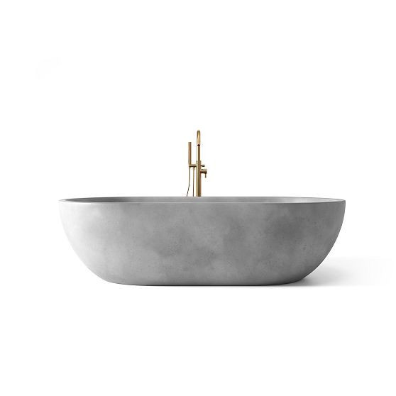 Maui 69" Freestanding Bathtub, Stone | West Elm (US)