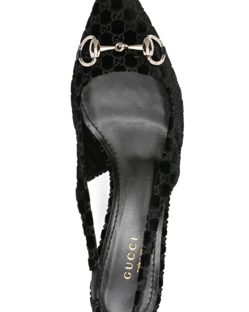 Gucci velvet kitten heel slingback

#LTKOver40