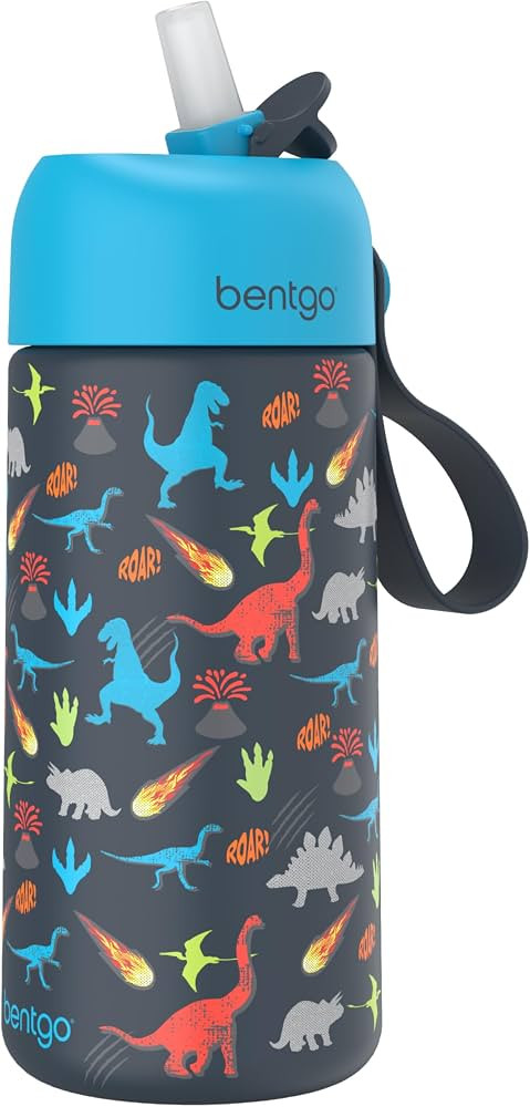 Bentgo Kids Stainless Steel Water Bottle, Leak-Proof, 14 oz, Bite & Sip | Amazon (US)