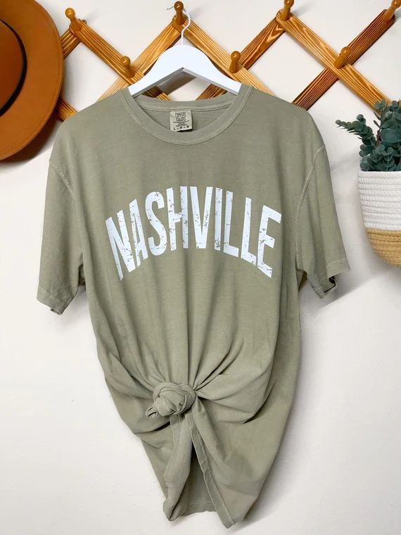 Nashville T Shirt Nashville Tee Comfort Colors Nashville. - Etsy | Etsy (US)
