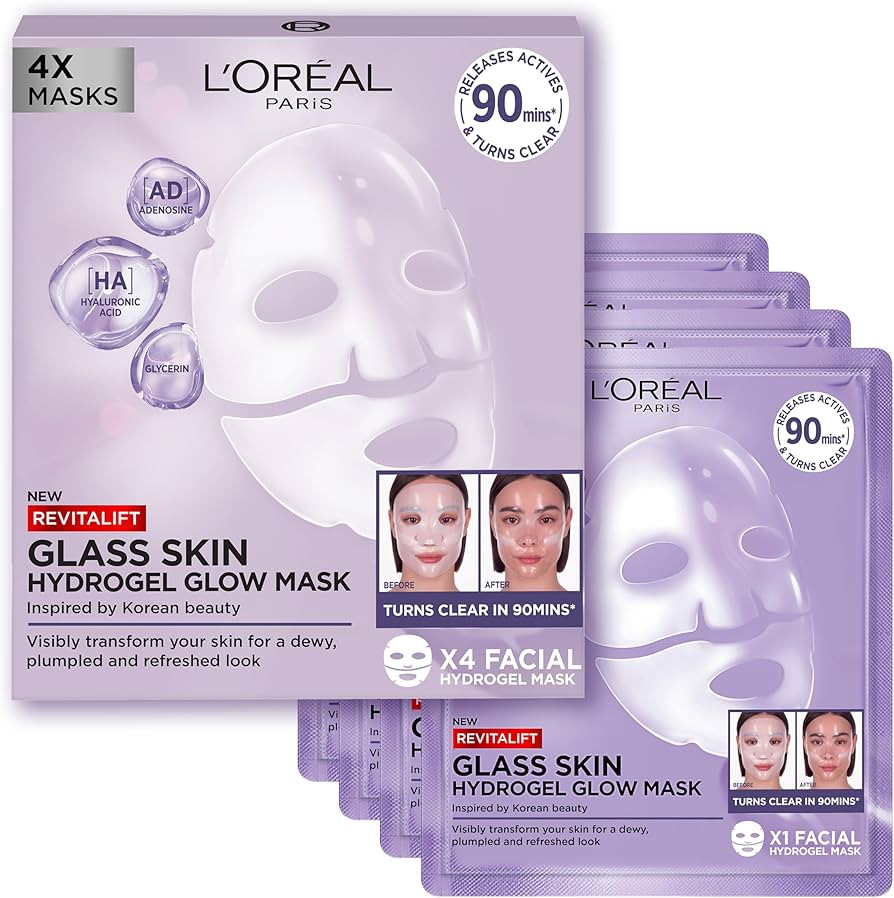 L'Oreal Paris Revitalift Filler Glass Skin Liquid Cream, Hybrid Milky Serum + Moisturiser, Korean... | Amazon (UK)