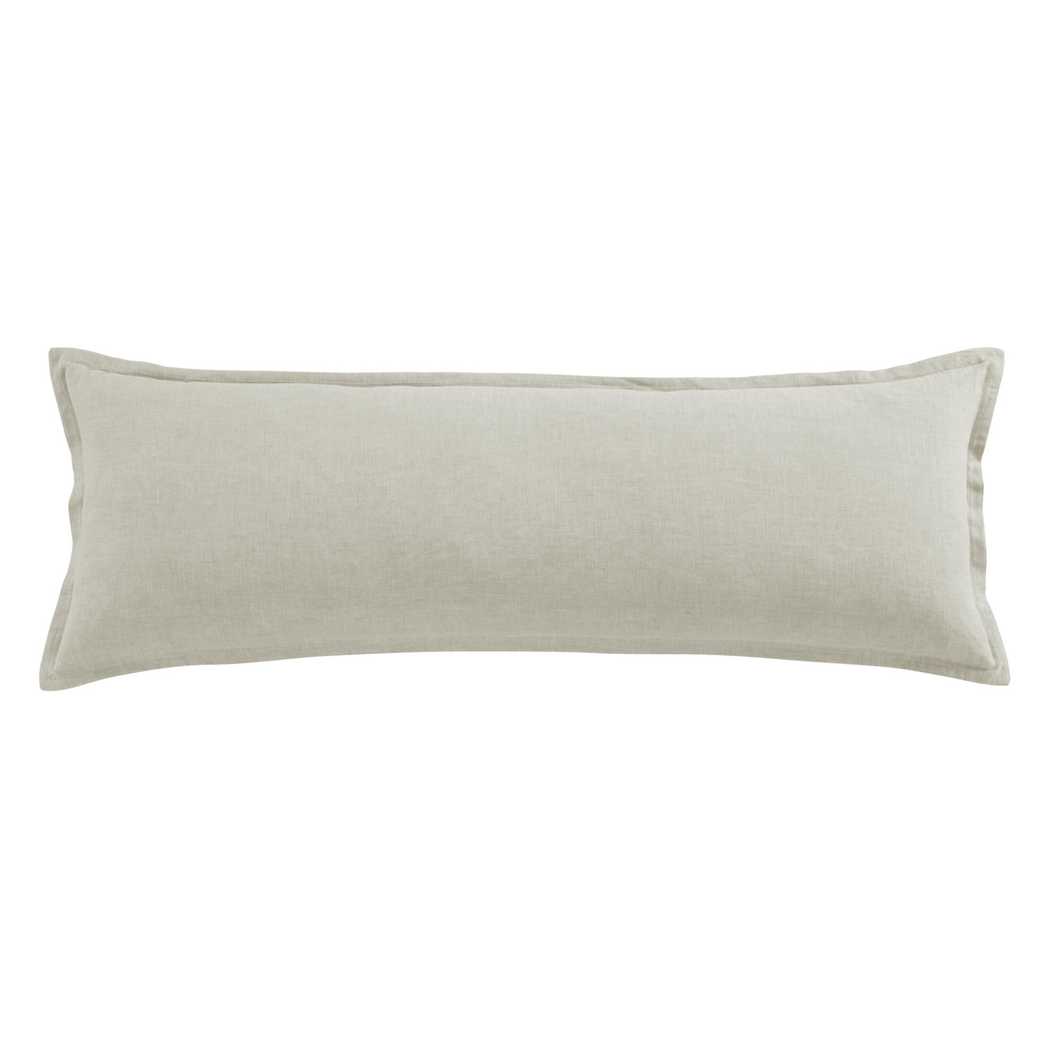 Ashley Luxe HiEnd Accents 100% French Flax Linen Long Lumbar Pillow, 14" x 42", Natural, 1PC | Ashley Homestore