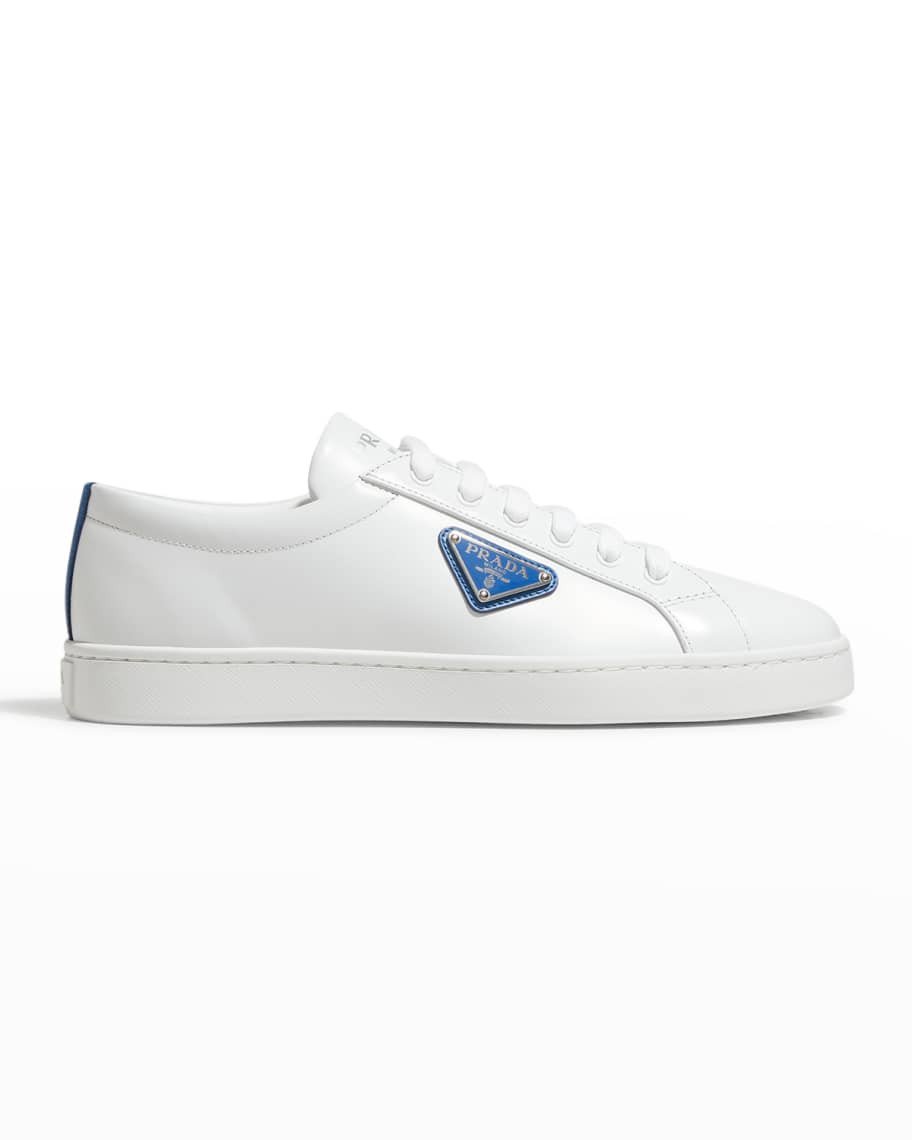 Lane Bicolor Logo Sneakers | Neiman Marcus