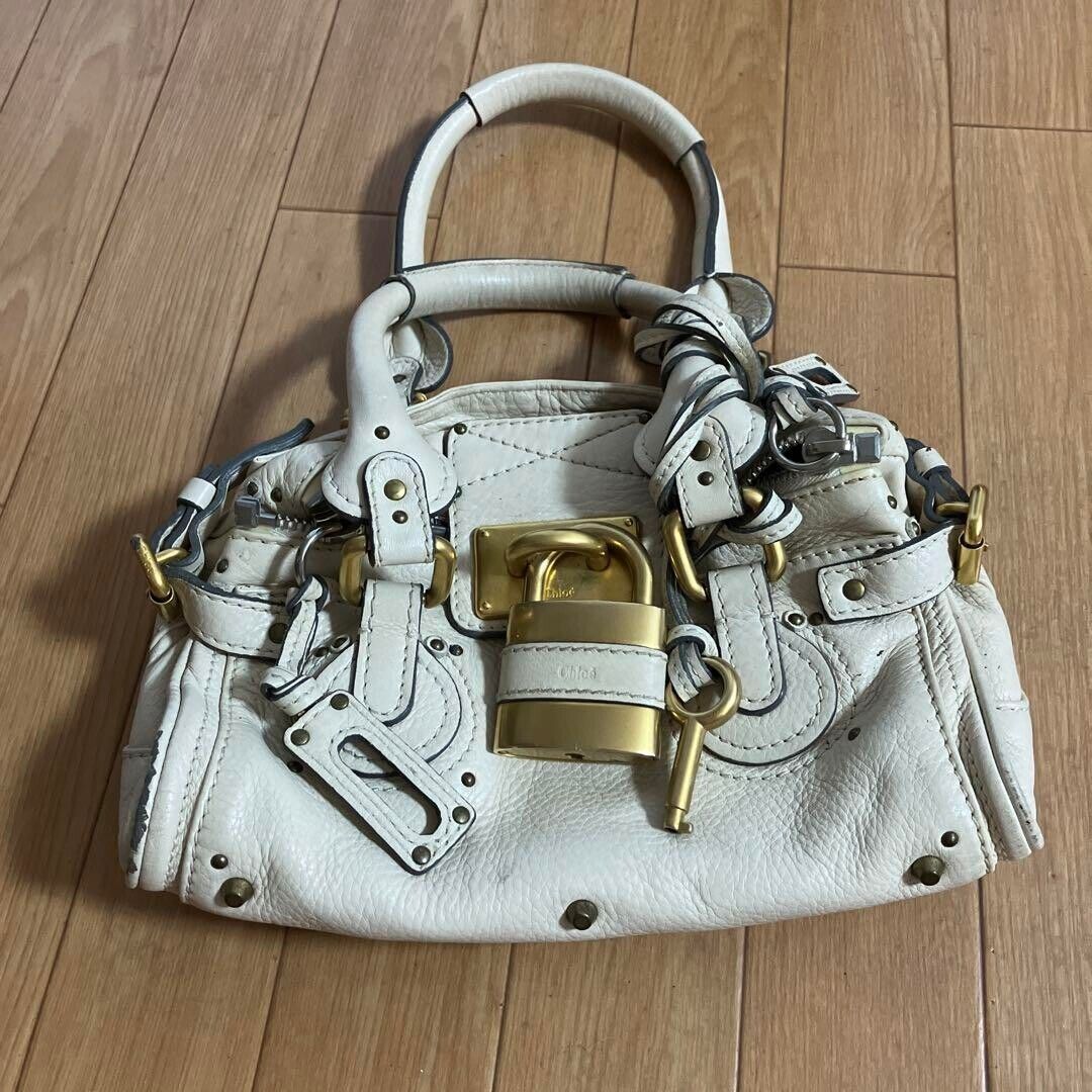 Chloe Paddington Handbag White Women's Authentic Used From Japan | eBay AU