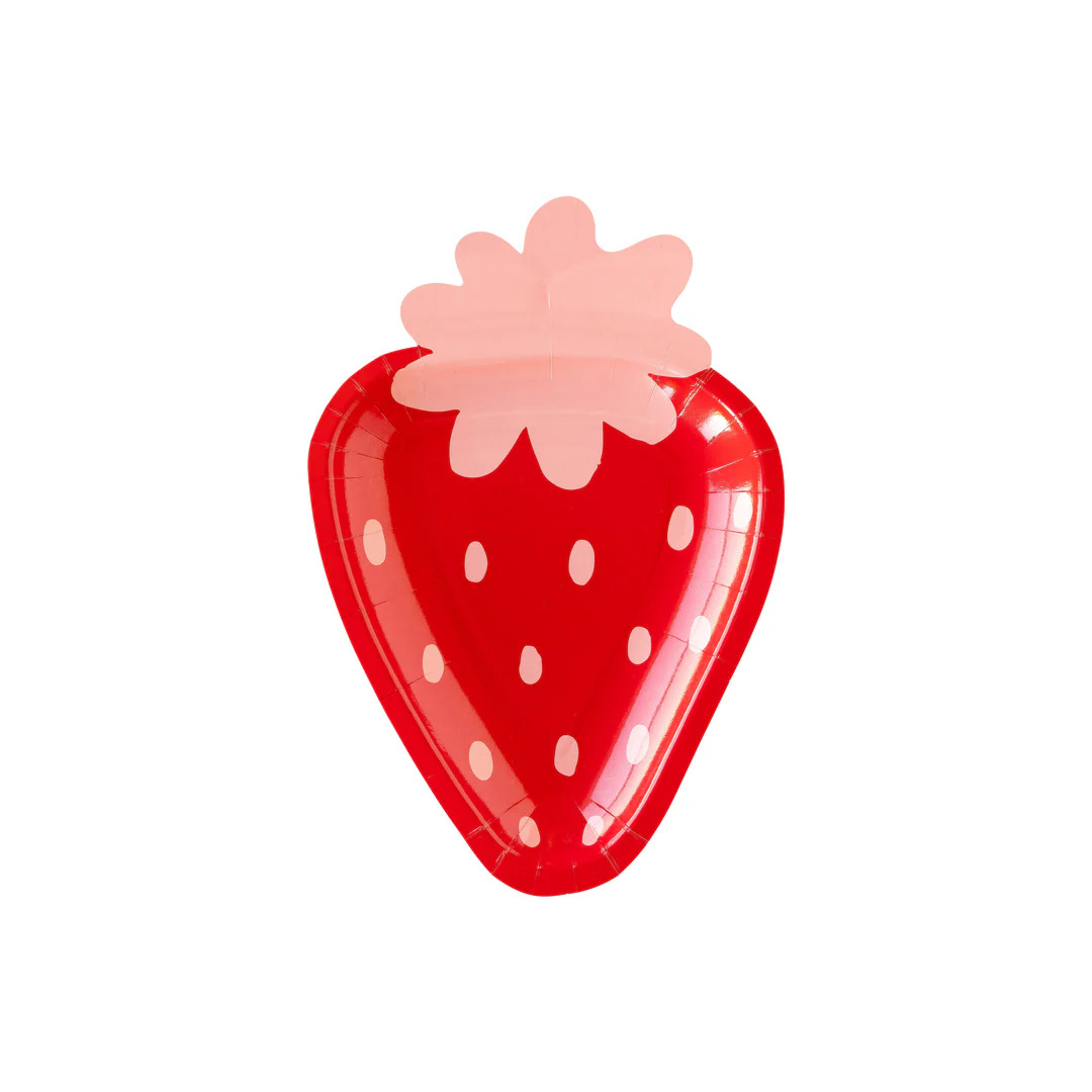 Strawberry Shaped Paper Plate | My Mind's Eye