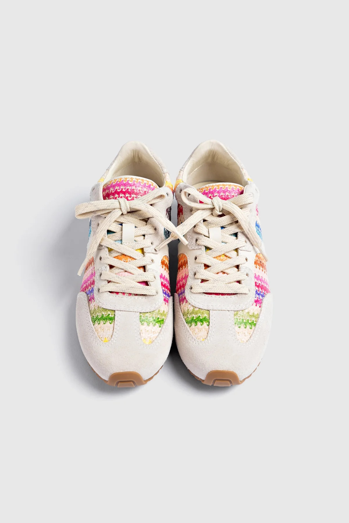 Stella Sneaker Rainbow Raffia | Larroude