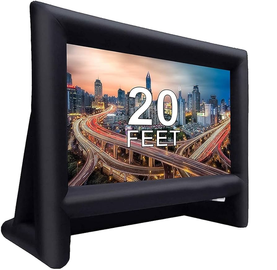 20 Feet Inflatable Projector Screen Outdoor Inflatable Movie Screen with Air Blower Storage Bag, ... | Amazon (US)