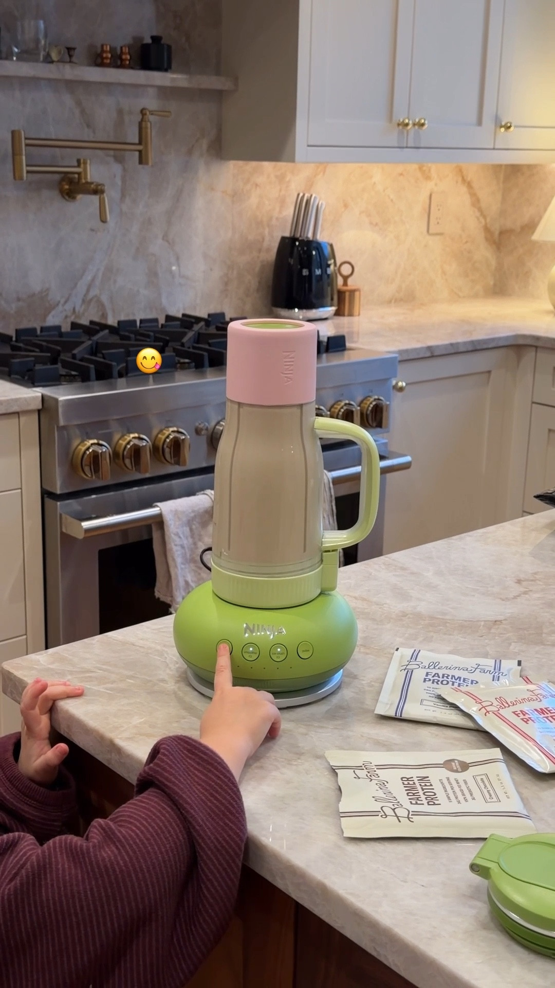 We love this little ninja blender it’s so powerful and quick! 