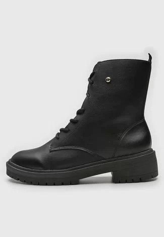 Bota Coturno Bebecê Logo Preta | Dafiti (BR)