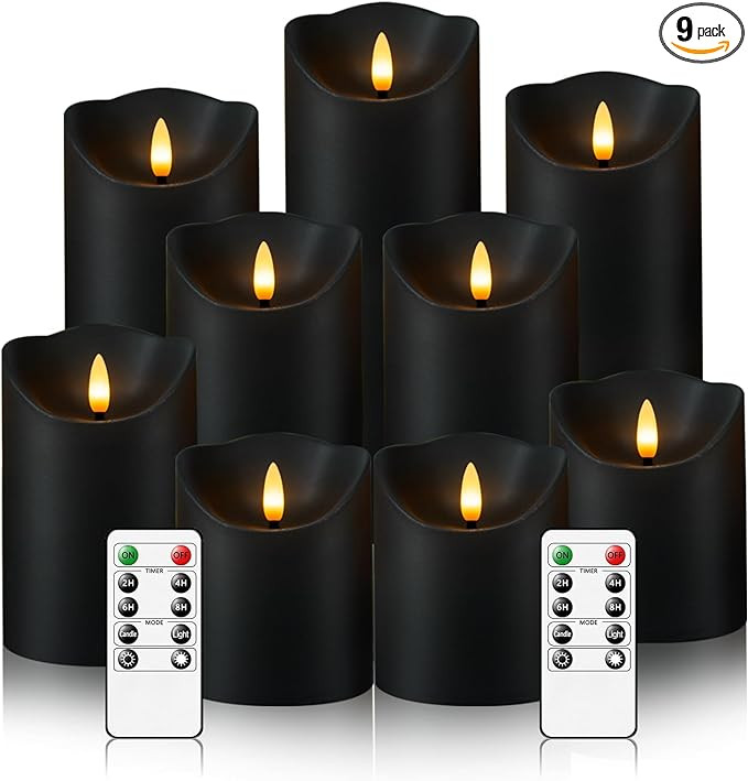Flameless Candles with Remote, Battery Operated Flickering Flameless Candles, LED Candles with Ti... | Amazon (US)
