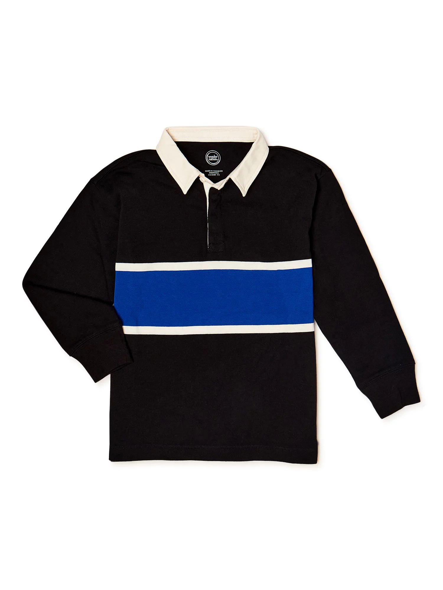 Wonder Nation Boys Rugby Polo Top, Sizes 4-18 | Walmart (US)