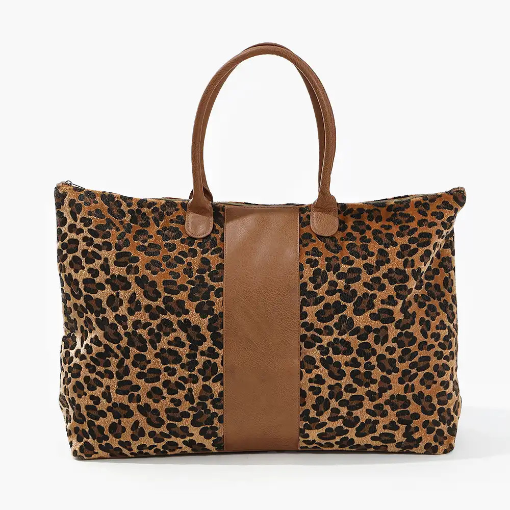 Monogrammed Leopard Weekender | Marleylilly