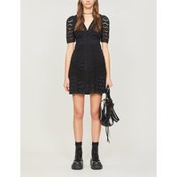 Lace-embroidered cotton mini dress | Selfridges