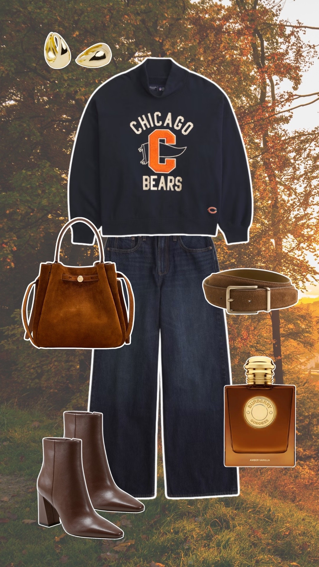 fall outfits. nfl sweatshirt. chicago bears.

#LTKSeasonal #LTKSaleAlert #LTKgrwm