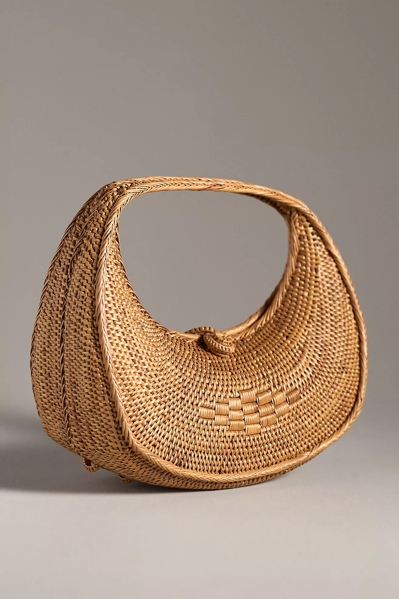 By Anthropologie Round Woven Rattan Bag | Anthropologie (US)