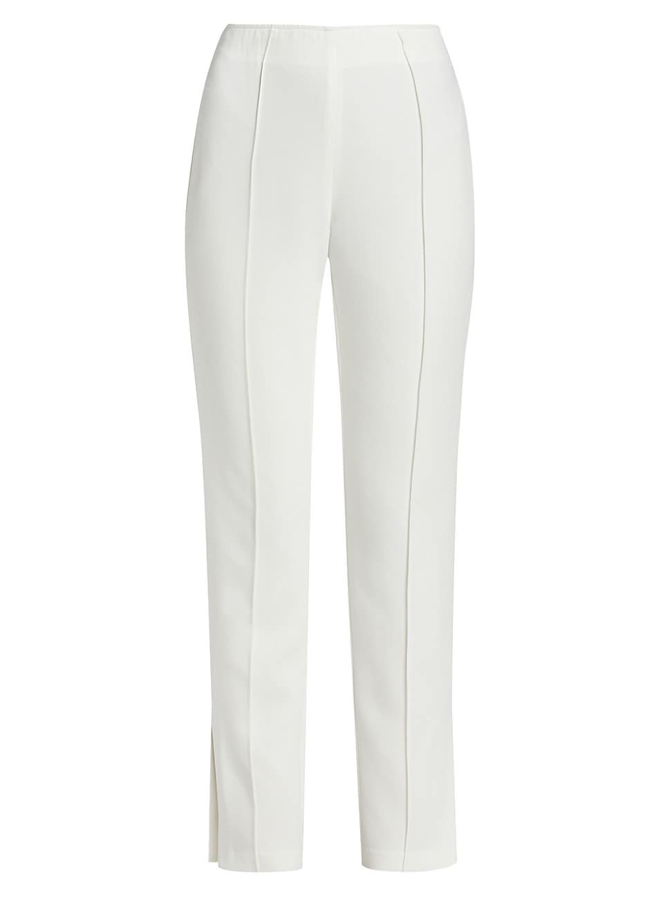 Women's Brianne Pintuck Crepe Pants - Ivory - Size 8 | Saks Fifth Avenue