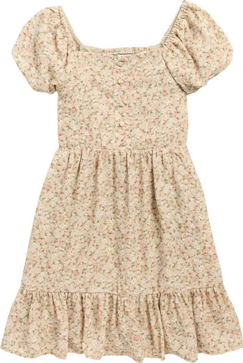 Kids' Ditsy Floral Print Ruffle Dress | Nordstrom