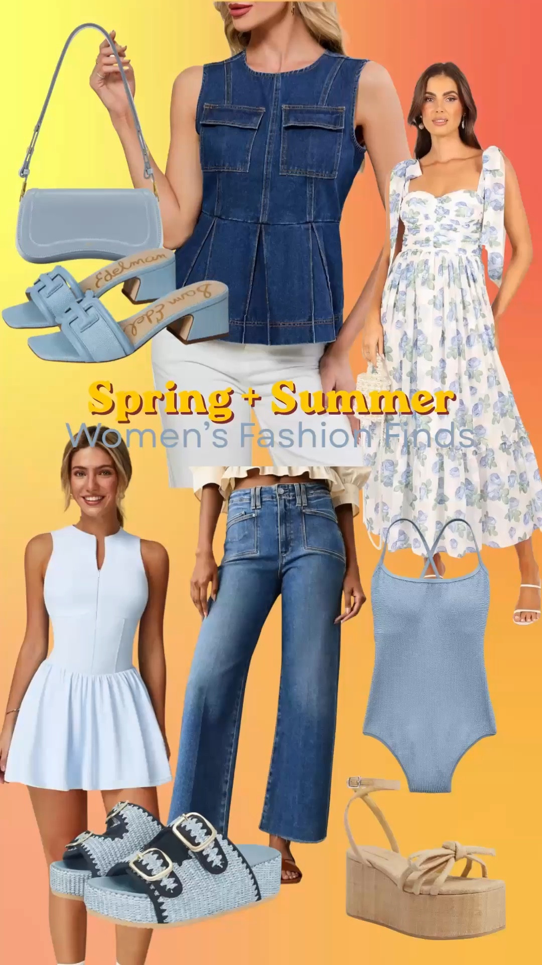 Spring into summer with effortless, wearable pieces that actually make getting dressed easy 🤍

From light denim tops and wide-leg jeans to breezy floral dresses, soft blue swim, and neutral platform sandals—these are the kind of staples that mix, match, and carry you from everyday errands to weekend plans without overthinking it.

Clean, feminine, and just the right amount of elevated ✨

#LTKSeasonal #LTKStyleTip #LTKFinds

#LTKMidsize #LTKootd #LTKSeasonal