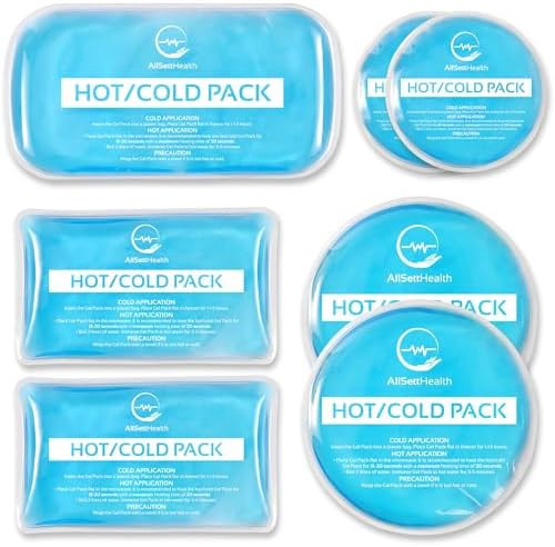 Reusable Hot and Cold Gel Ice Packs for Injuries - Gel Cold Packs for Injuries - Multiple Shapes ... | Amazon (US)