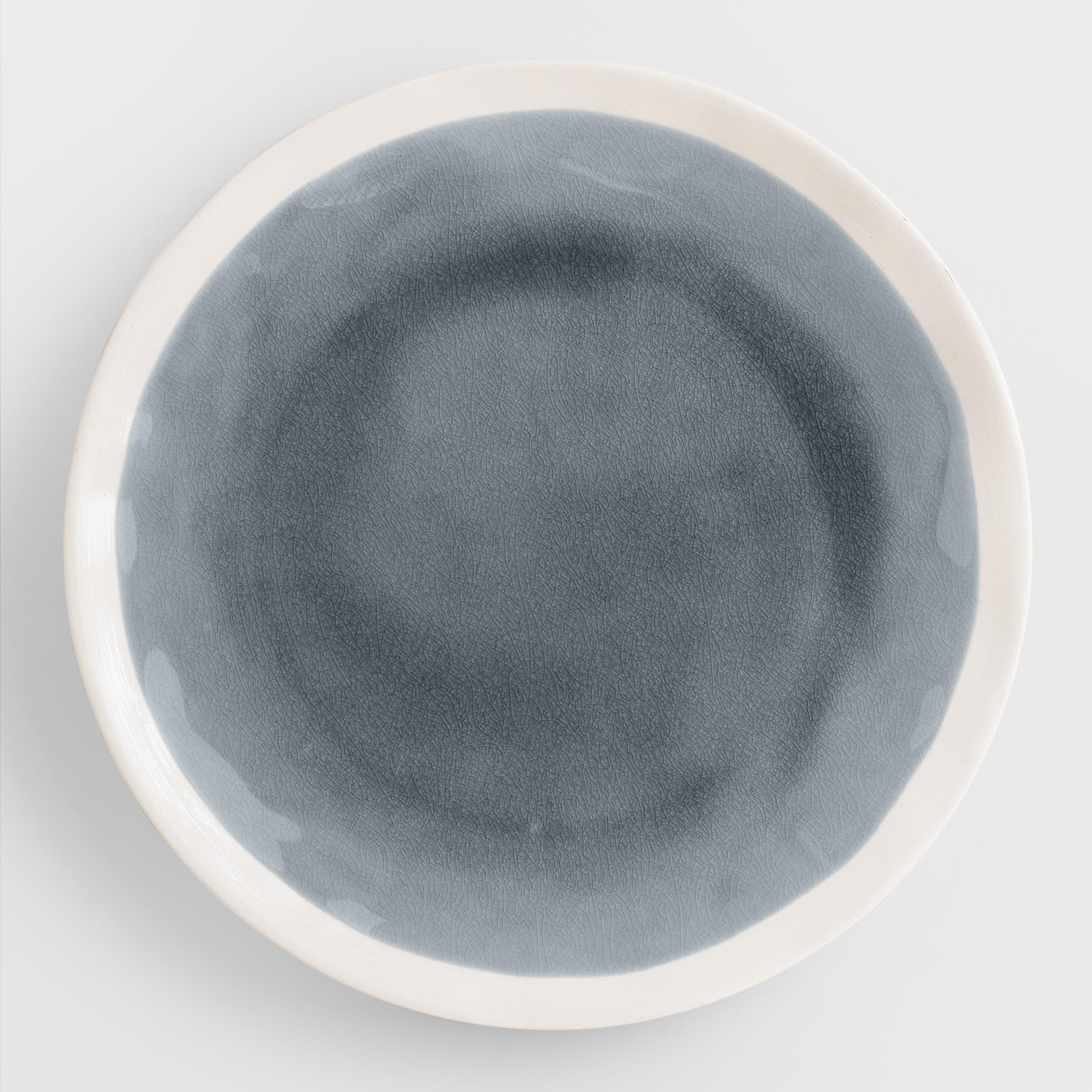 Gray Henley Dinner Plates, Set of 4 | World Market