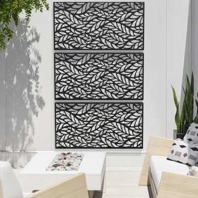 2 ft. H x 3.75 ft. W Screen Series Flowleaf Privacy Screen | Wayfair North America