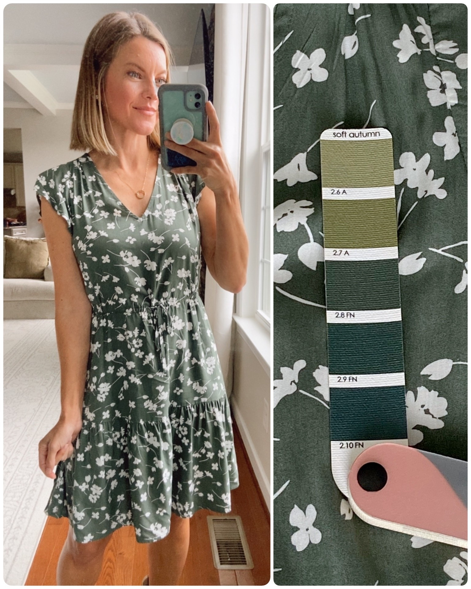 This dress is adorable! Layer with a cardigan or jean jacket for cooler fall days!
Fall outfit
#softautumn (TCI corporate palette 2.8 FN) #autumnpalette #shesanautumn

#LTKPetite #LTKFindsUnder50 #LTKOver40